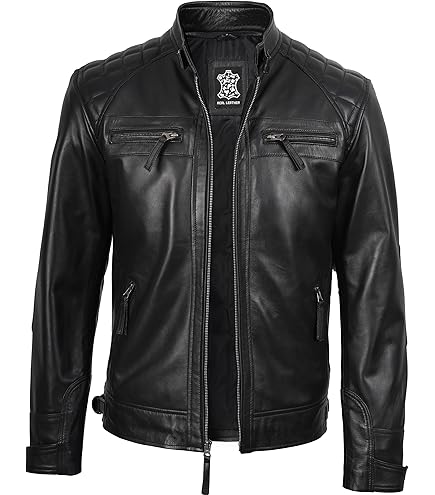 Goldtop Classic '76 Cafe Racer Leather Motorcycle Biker